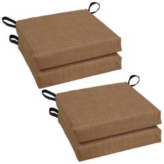 Set of 4 Outdoor Chair Cushions, Mocha