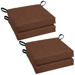 Set of 4 Outdoor Chair Cushions, Cocoa