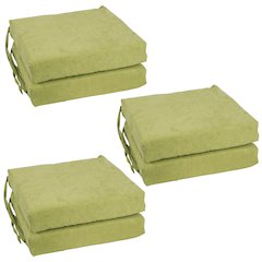 16-inch Premium Solid Polyester Indoor Square Chair Cushions (Set of 6)