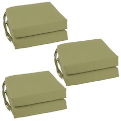 16-inch Twill Indoor Square Chair Cushions (Set of 6)