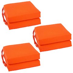 16-inch Twill Indoor Square Chair Cushions (Set of 6)