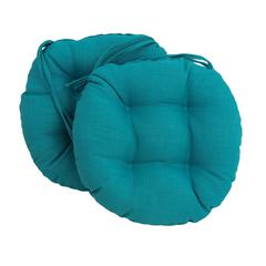 16-inch Outdoor Spun Polyester Tufted Chair Cushion (Set of 2)