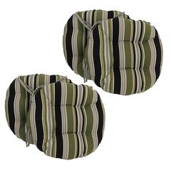 16-inch Outdoor Spun Polyester Tufted Chair Cushion (Set of 4)