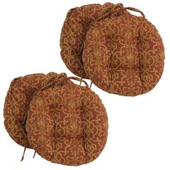 16-inch Outdoor Spun Polyester Tufted Chair Cushion (Set of 4)