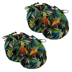 16-inch Outdoor Spun Polyester Tufted Chair Cushion (Set of 4)