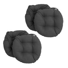 16-inch Outdoor Spun Polyester Tufted Chair Cushion (Set of 4)