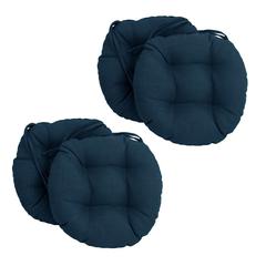 16-inch Outdoor Spun Polyester Tufted Chair Cushion (Set of 4)