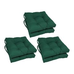 16-inch Solid Twill Square Tufted Chair Cushions (Set of 6)  916X16SQ-T-6CH-TW-FG