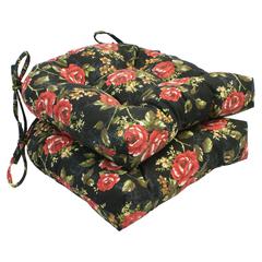 16-inch U-shaped Tufted Chair Cushions (Set of 2)  916X16US-T-2CH-ID-006