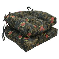 16-inch U-shaped Tufted Chair Cushions (Set of 2)  916X16US-T-2CH-ID-019