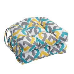 16-inch Spun Polyester Outdoor U-shaped Tufted Chair Cushion