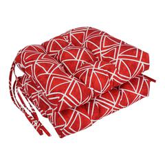 16-inch Spun Polyester Outdoor U-shaped Tufted Chair Cushion