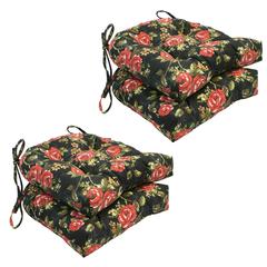 16-inch U-shaped Tufted Chair Cushions (Set of 4) 916X16US-T-4CH-ID-006
