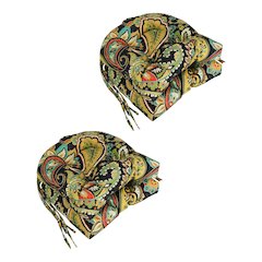 16-inch Polyester Patterned Outdoor U-shaped Chair Cushions (Set of 4)