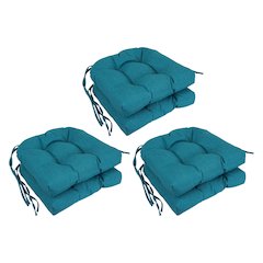 16-inch Premium Olefin Tufted Outdoor Chair Cushions (Set of 6)