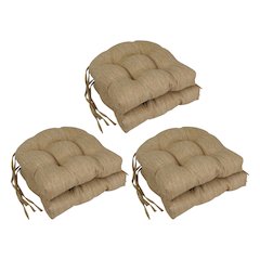 16-inch Premium Olefin Tufted Outdoor Chair Cushions (Set of 6)