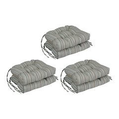 16-inch Premium Olefin Tufted Outdoor Chair Cushions (Set of 6)