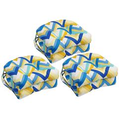 16-inch Spun Polyester Outdoor U-shaped Tufted Chair Cushion
