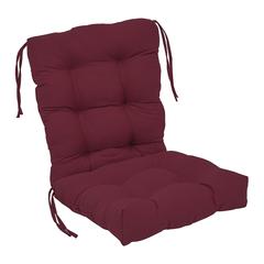 18-inch by 38-inch Solid Twill Tufted Chair Cushion
