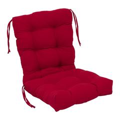18-inch by 38-inch Solid Twill Tufted Chair Cushion