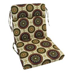 20-inch by 42-inch Polyester Outdoor Tufted Chair Cushion 920X42FP-S1-OD-077
