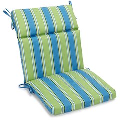 20-inch by 42-inch Polyester Patterned Outdoor Seat/ Back Chair Cushion