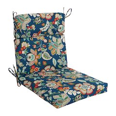 20-inch by 42-inch Polyester Patterned Outdoor Seat/ Back Chair Cushion