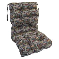 22-inch by 45-inch Jacquard Chenille Tufted Chair Cushion  922X45BF-S1-ID-054