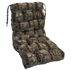 22-inch by 45-inch Jacquard Chenille Tufted Chair Cushion  922X45BF-S1-ID-056
