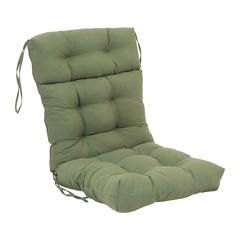 22-inch by 45-inch Solid Twill Tufted Chair Cushion