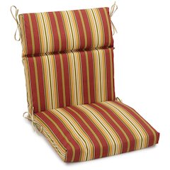 22-inch by 45-inch Polyester Patterned Outdoor Seat/ Back Chair Cushion