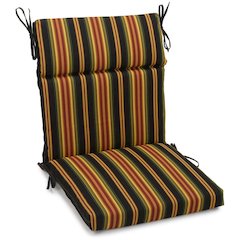 22-inch by 45-inch Polyester Patterned Outdoor Seat/ Back Chair Cushion