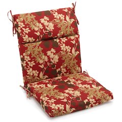 22-inch by 45-inch Polyester Patterned Outdoor Seat/ Back Chair Cushion