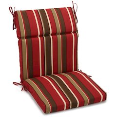 22-inch by 45-inch Polyester Patterned Outdoor Seat/ Back Chair Cushion