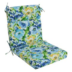 22-inch by 45-inch Polyester Patterned Outdoor Seat/ Back Chair Cushion
