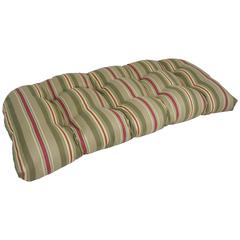 42-inch by 19-inch U-Shaped Patterned Spun Polyester Tufted Settee/Bench Cushion  93180-LS-OD-023