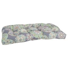 42-inch by 19-inch U-Shaped Patterned Spun Polyester Tufted Settee/Bench Cushion  93180-LS-OD-106