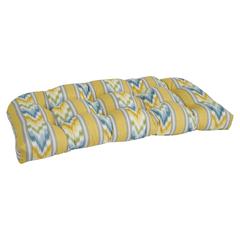 42-inch by 19-inch U-Shaped Patterned Spun Polyester Tufted Settee/Bench Cushion  93180-LS-OD-116