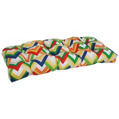 42-inch by 19-inch U-Shaped Patterned Spun Polyester Tufted Settee/Bench Cushion  93180-LS-OD-119