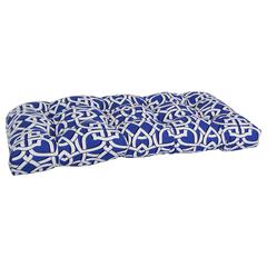 42-inch by 19-inch U-Shaped Patterned Spun Polyester Tufted Settee/Bench Cushion  93180-LS-OD-147