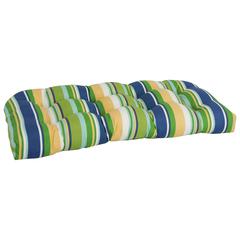 42-inch by 19-inch U-Shaped Patterned Spun Polyester Tufted Settee/Bench Cushion  93180-LS-OD-172