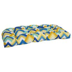 42-inch by 19-inch U-Shaped Patterned Spun Polyester Tufted Settee/Bench Cushion  93180-LS-OD-184