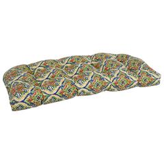42-inch by 19-inch U-Shaped Patterned Spun Polyester Tufted Settee/Bench Cushion  93180-LS-OD-189