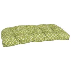 42-inch by 19-inch U-Shaped Patterned Spun Polyester Tufted Settee/Bench Cushion  93180-LS-OD-192
