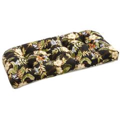 42-inch by 19-inch U-Shaped Solid Spun Polyester Tufted Settee/Bench Cushion