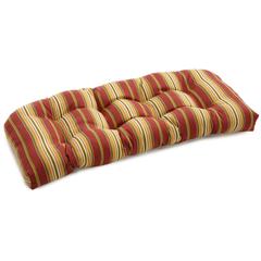 42-inch by 19-inch U-Shaped Solid Spun Polyester Tufted Settee/Bench Cushion