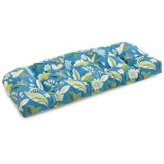 42-inch by 19-inch U-Shaped Solid Spun Polyester Tufted Settee/Bench Cushion
