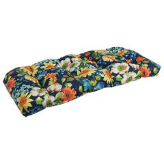 42-inch by 19-inch U-Shaped Patterned Spun Polyester Tufted Settee/Bench Cushion  93180-LS-REO-59
