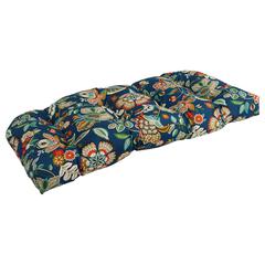 42-inch by 19-inch U-Shaped Patterned Spun Polyester Tufted Settee/Bench Cushion  93180-LS-REO-64