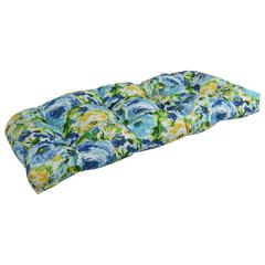 42-inch by 19-inch U-Shaped Patterned Spun Polyester Tufted Settee/Bench Cushion  93180-LS-REO-65
